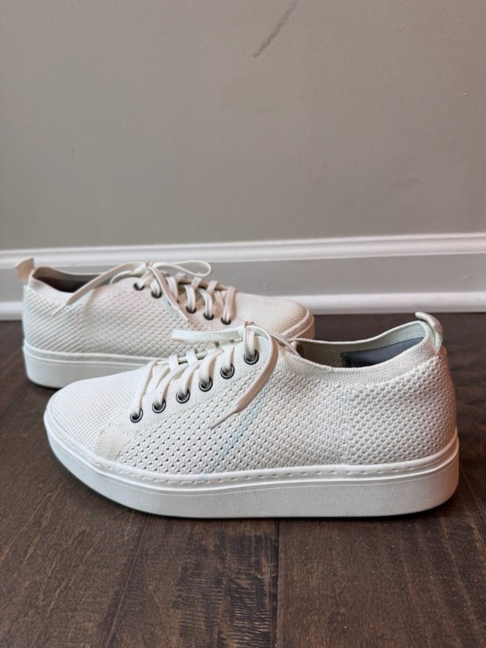 Eileen Fisher Women's White Peris Platform Sneaker Mesh Size 10
